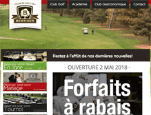 Tablet Screenshot of golfberthier.com